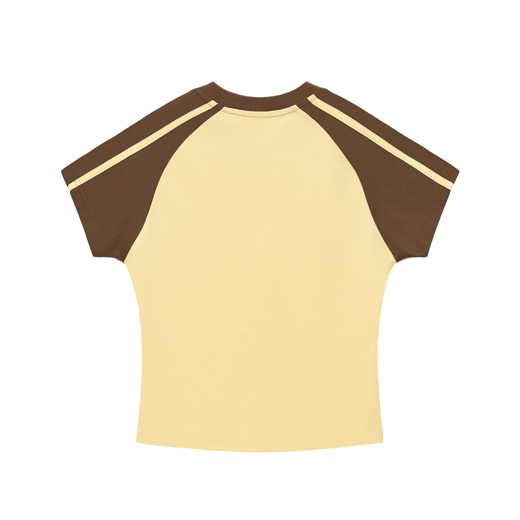 In Heat Ω Striped Raglan Baby Tee