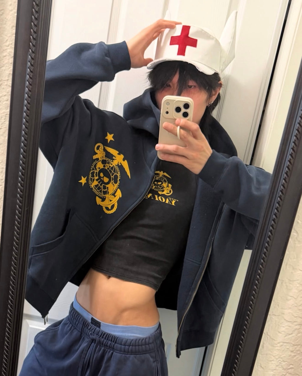 Toxic YAOI NAVY Zip-Up