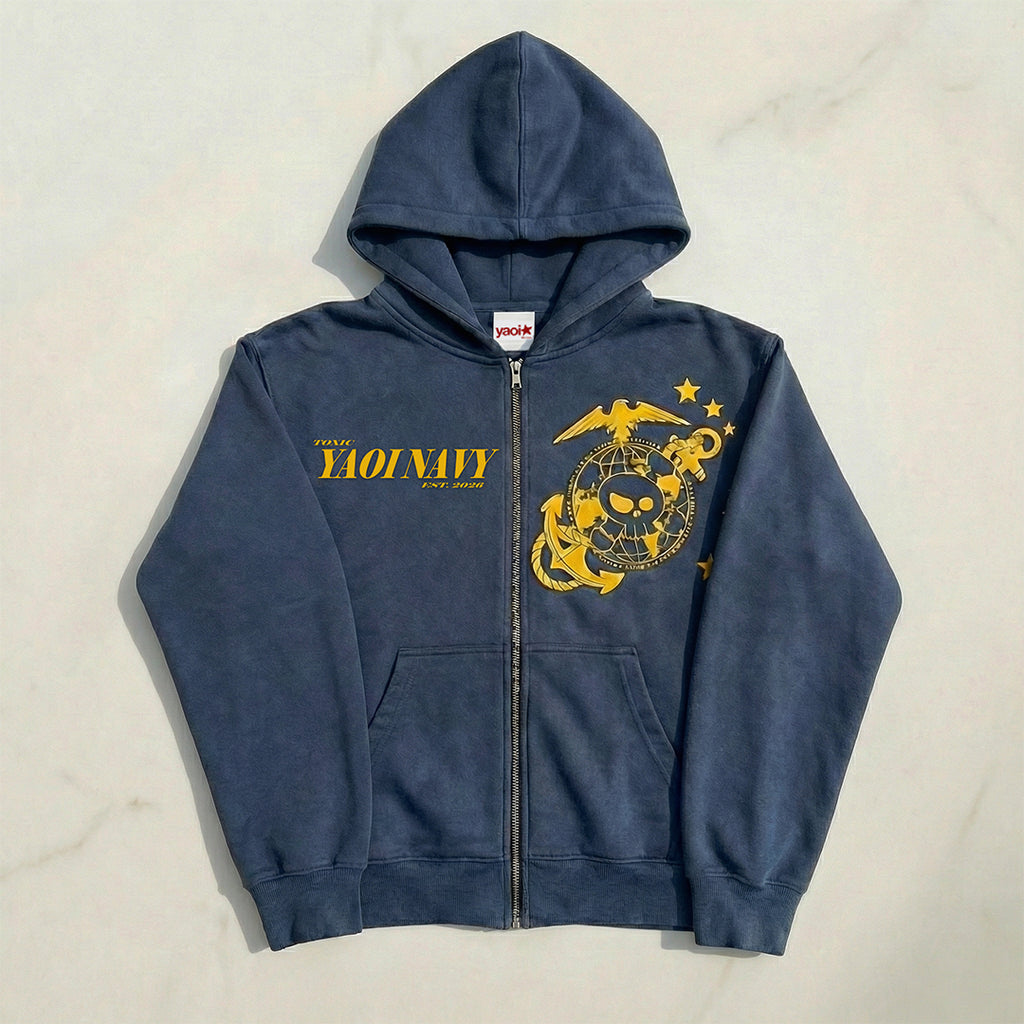 Toxic YAOI NAVY Zip-Up