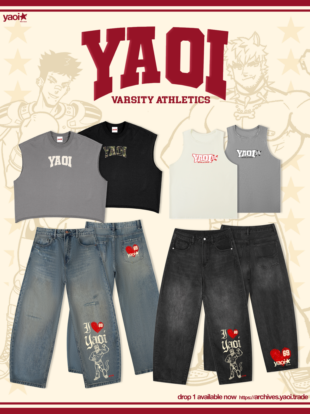 Yaoi Varsity Sweat Tank