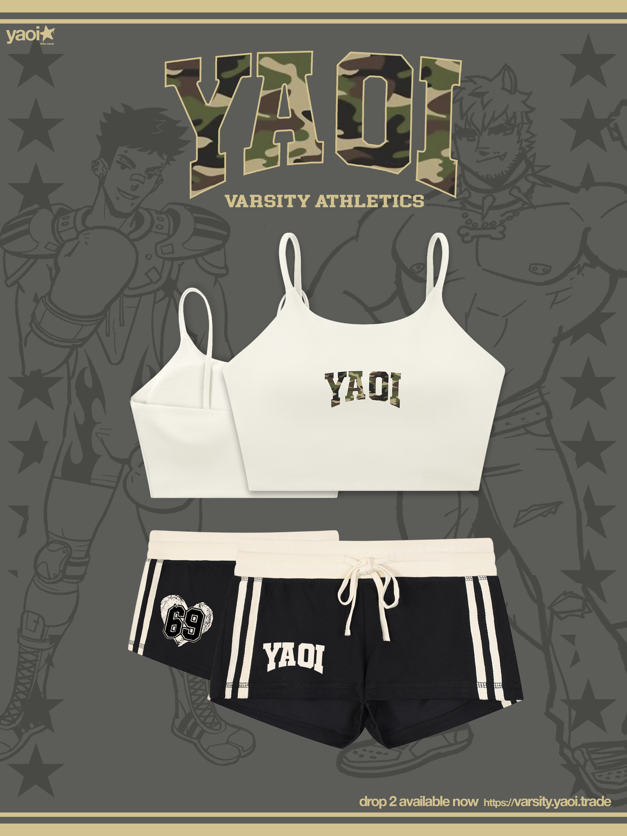 YAOI Varsity Track Star Mini Shorts