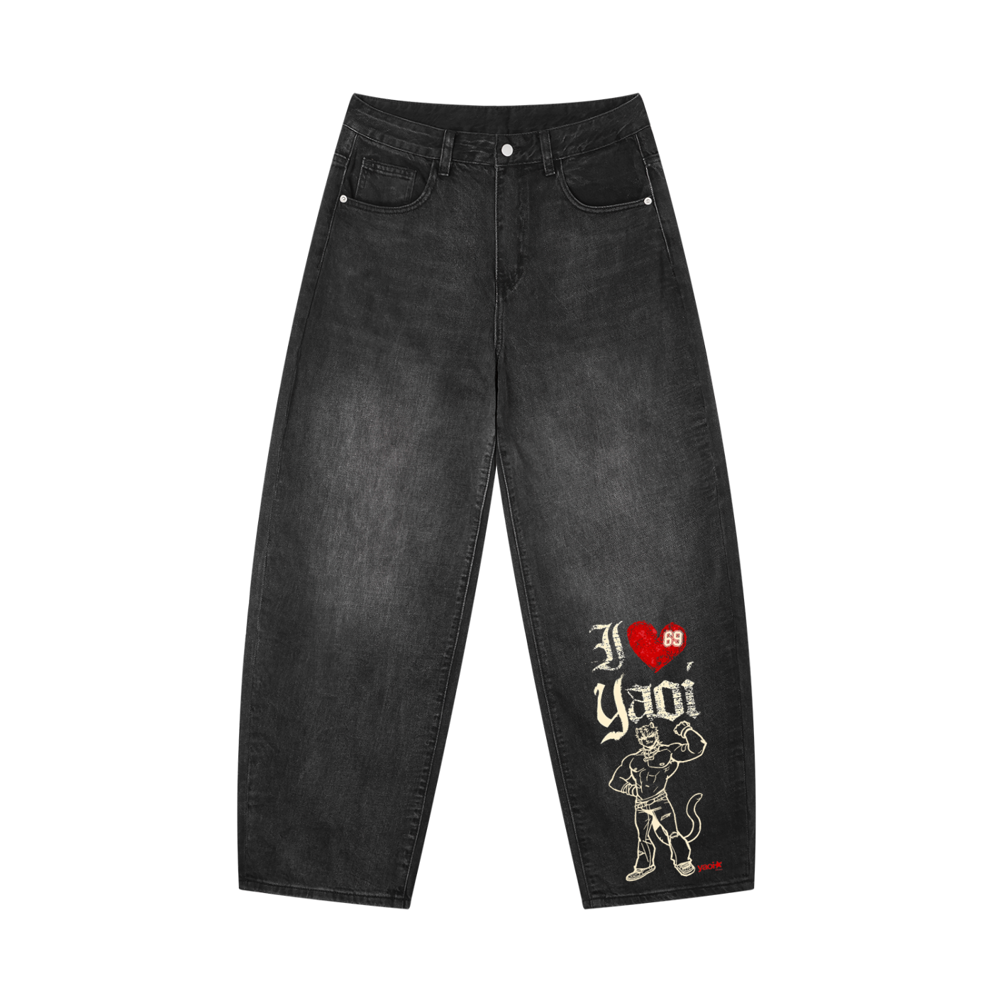 I ♥ YAOI Tatted Jeans